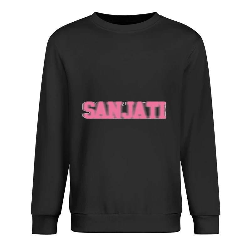 Rosa Graffiti-Text Herren Pullover Sweatshirt
