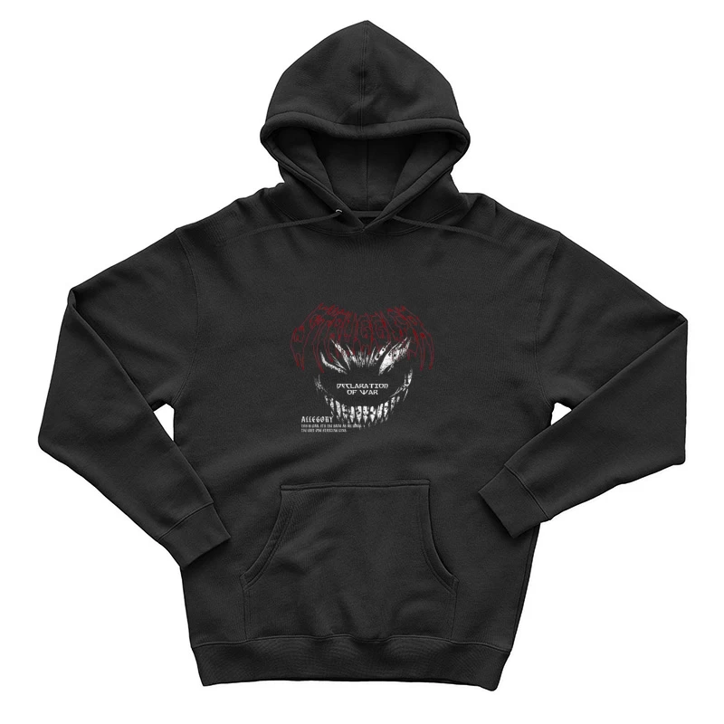 Schreckliches Lächeln im Kriegsdesign Herren Pullover Hoodie