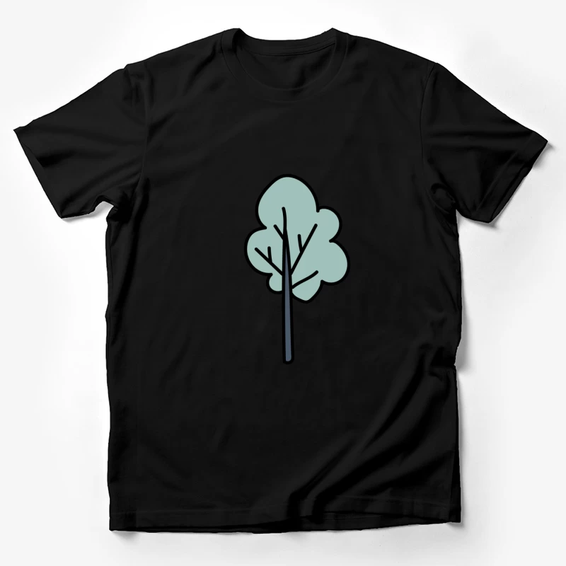 Arbre stylisé avec tronc noir Homme T-Shirt