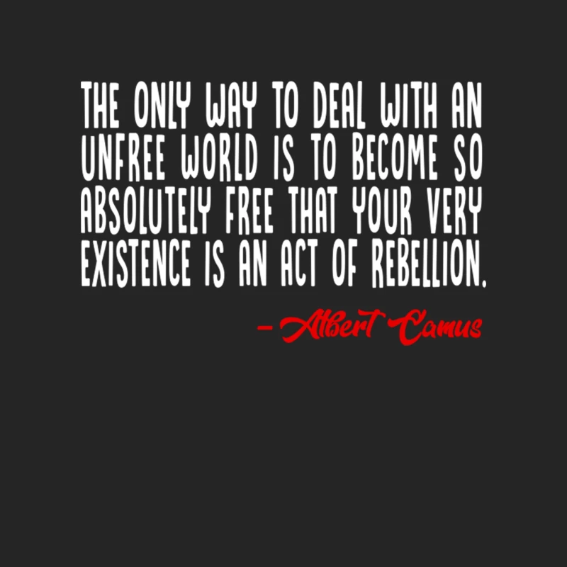 Albert Camus Rebellion Male Pullover Sweatshirt