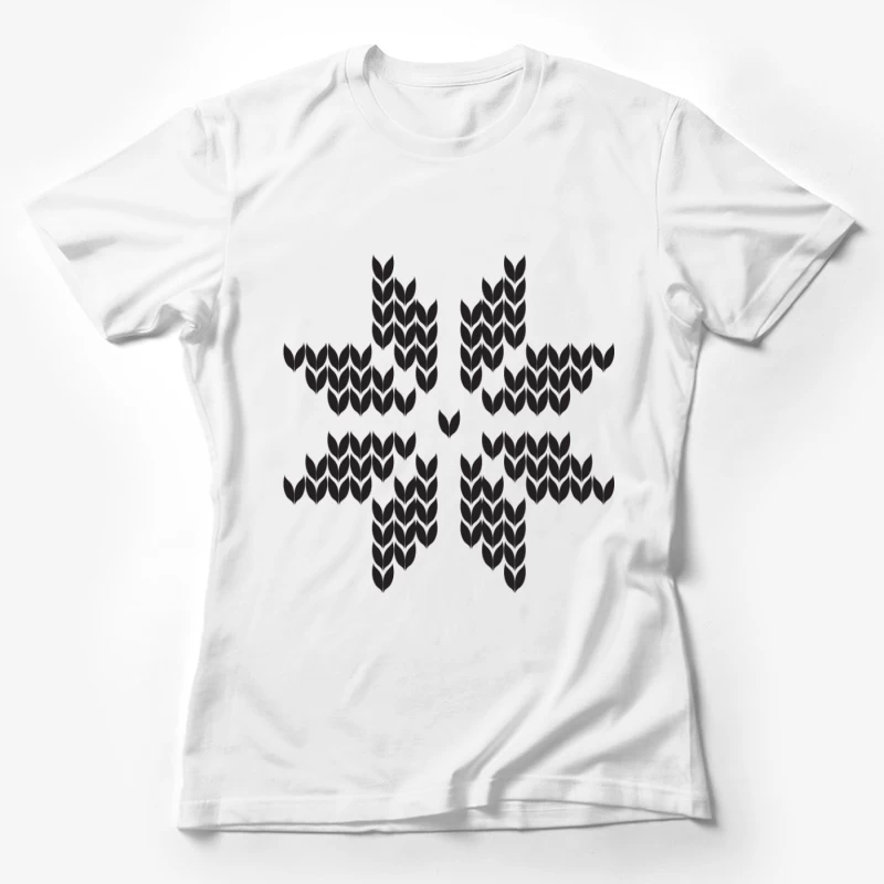 Motif Symétrique en Chevrons Femme T-Shirt