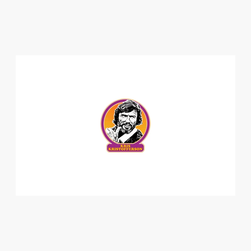 Retro Portrait of 1970s Singer-Songwriter in Circular Frame Travel Mug