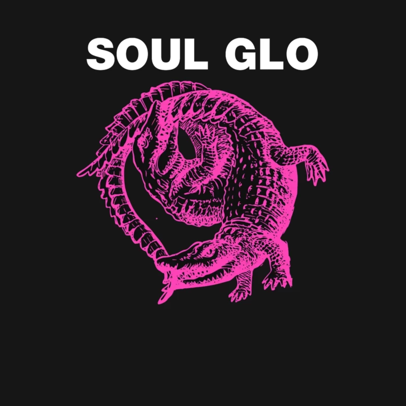 Pink Skeletal Alligator Soul Glo Design Female Long Sleeve T-Shirt