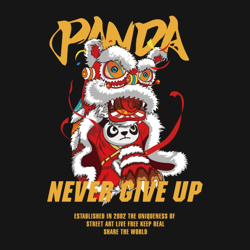 Panda-Motivationskunst mit Drachenkostüm Damen Langarm T-Shirt