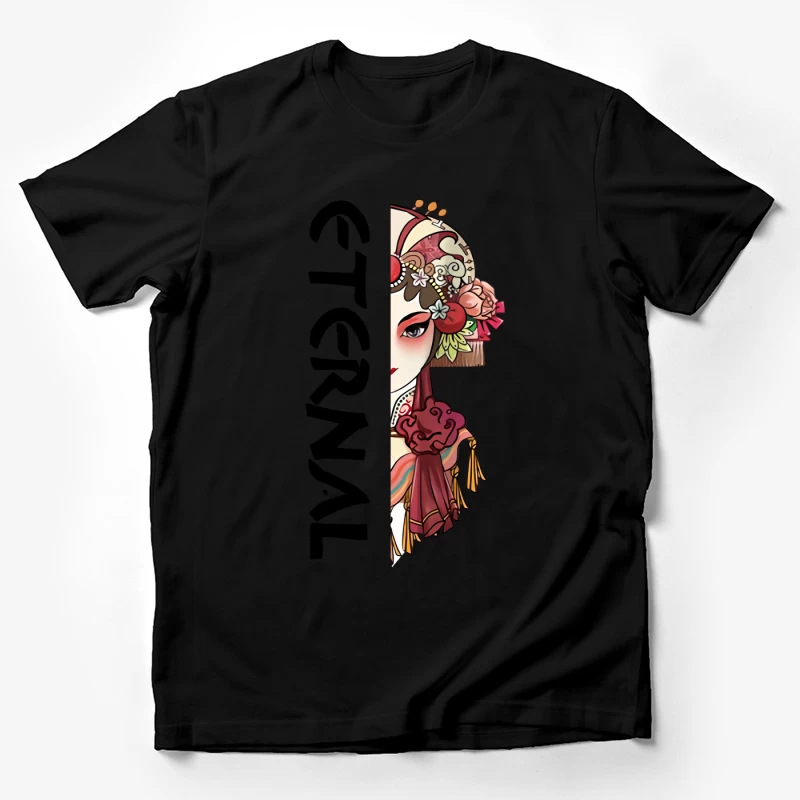 Traditionelle chinesische Opernmaske Illustration Herren T-Shirt