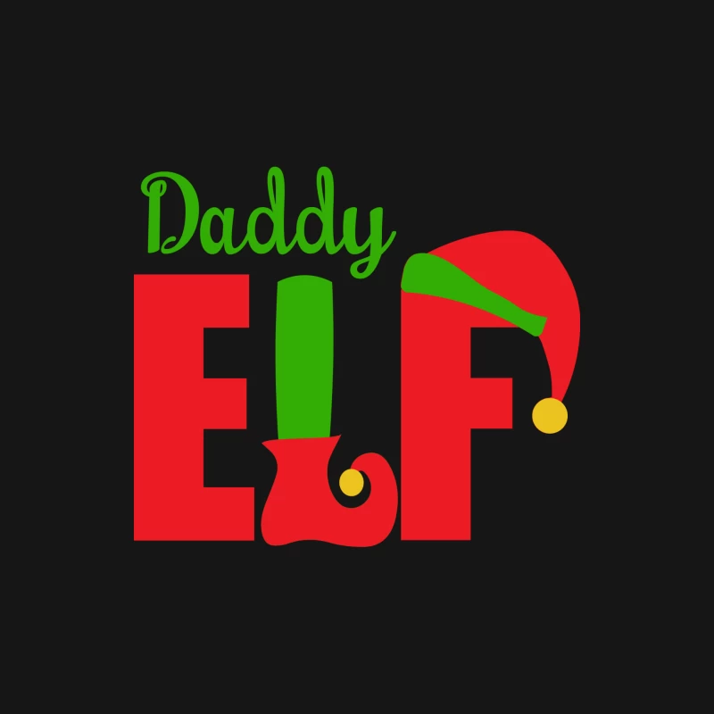 Design de Noël avec lutin pour papa Homme Manches Longues T-Shirt