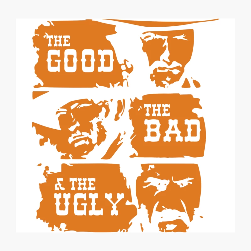 The Good The Bad & The Ugly Throw Pillow