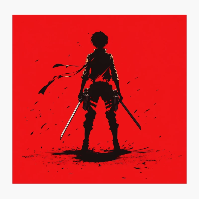 Attack on Titan Back Throw Pillow