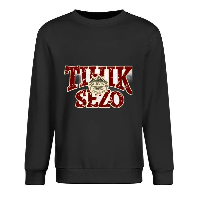 Wandern Vintage Design Herren Pullover Sweatshirt