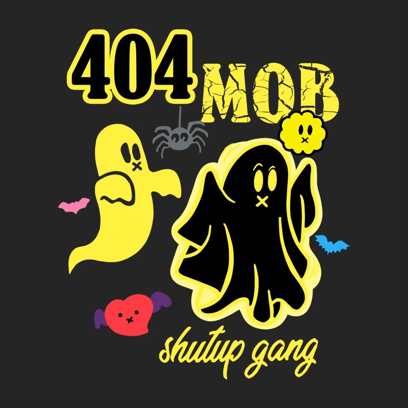404 Mob Geisterdesign Herren Pullover Sweatshirt