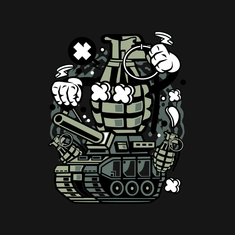 Grenade sur chenilles Femme T-Shirt