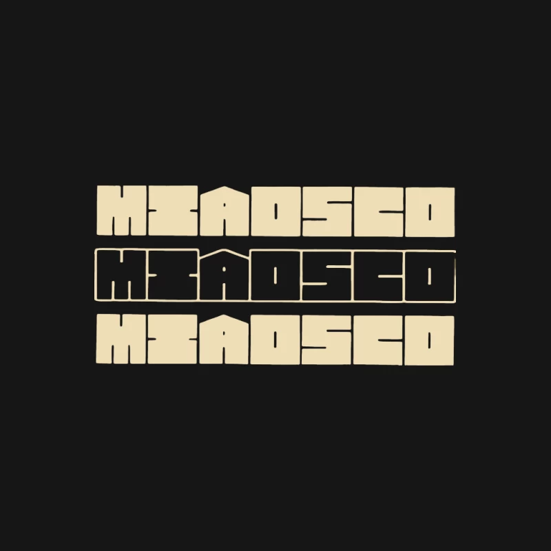 Geometrisches Typografie-Design Herren T-Shirt