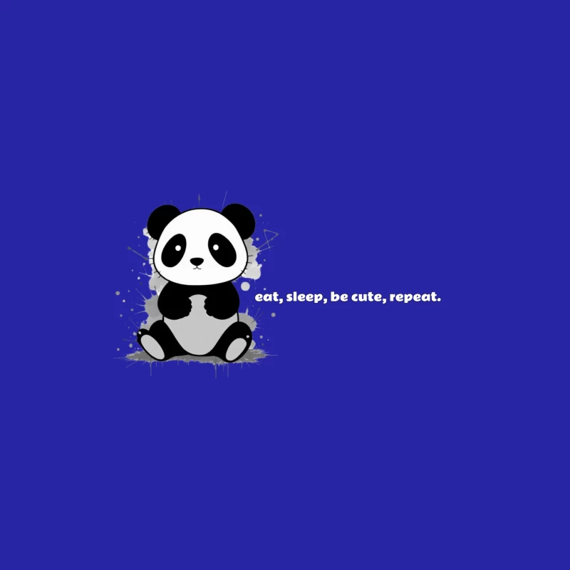 Cute Panda Illustration Male Tank Top