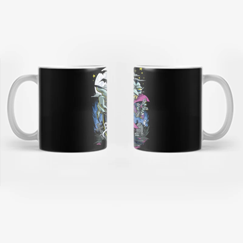 Spooky Halloween Vampire Graphic Coffee Mug