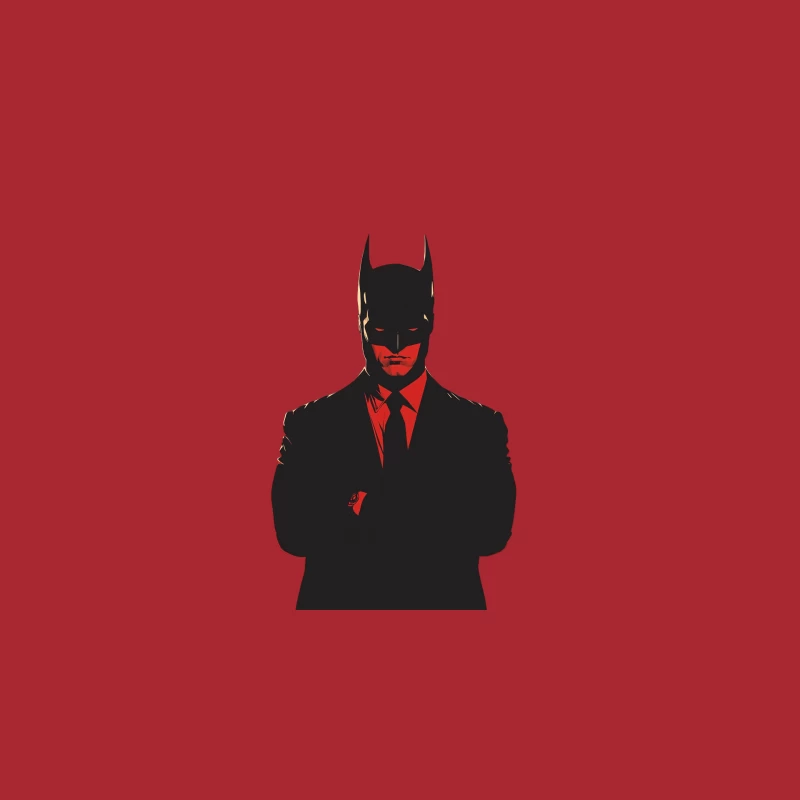 Batman in Business: Superhero Meets Corporate Minimalism Baseball Cap