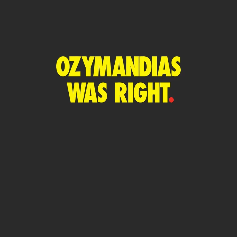 Yellow Ozymandias Typography Statement Baseball Cap