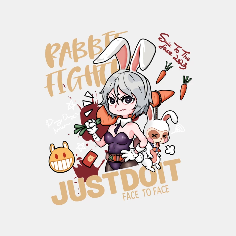 Design de Combat de Lapin Homme Débardeur