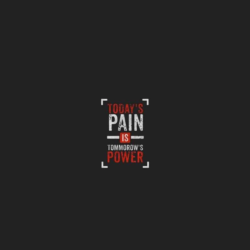 Inspirational Quote on Pain and Power Bucket Hat