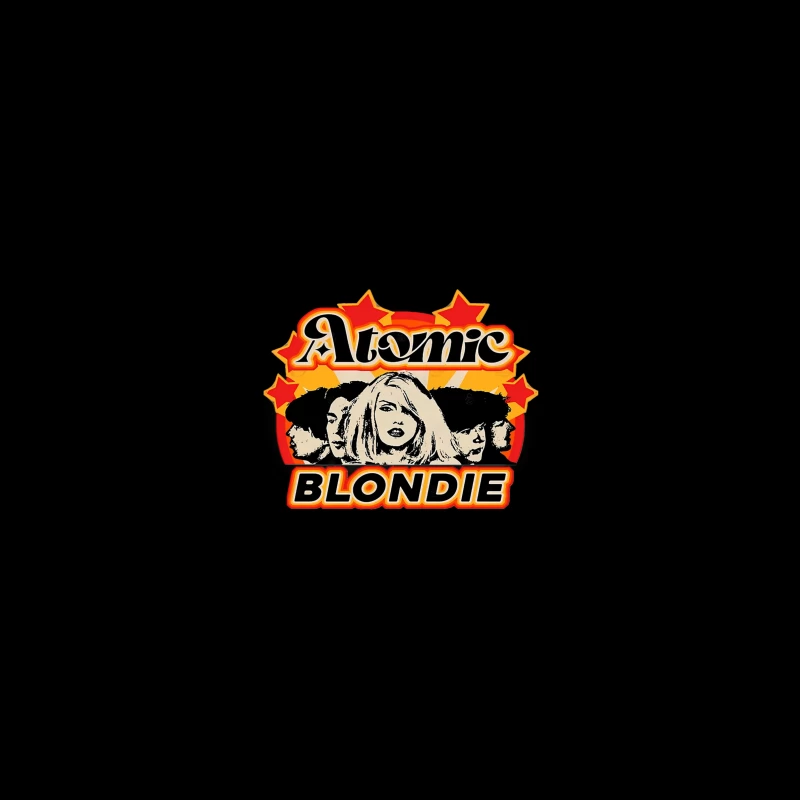 Atomic by Blondie - Retro Band Logo Design Coffee Mug