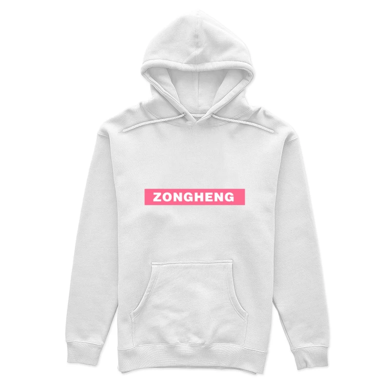 ZONGHENG-Logo auf rosa Hintergrund Damen Pullover Hoodie
