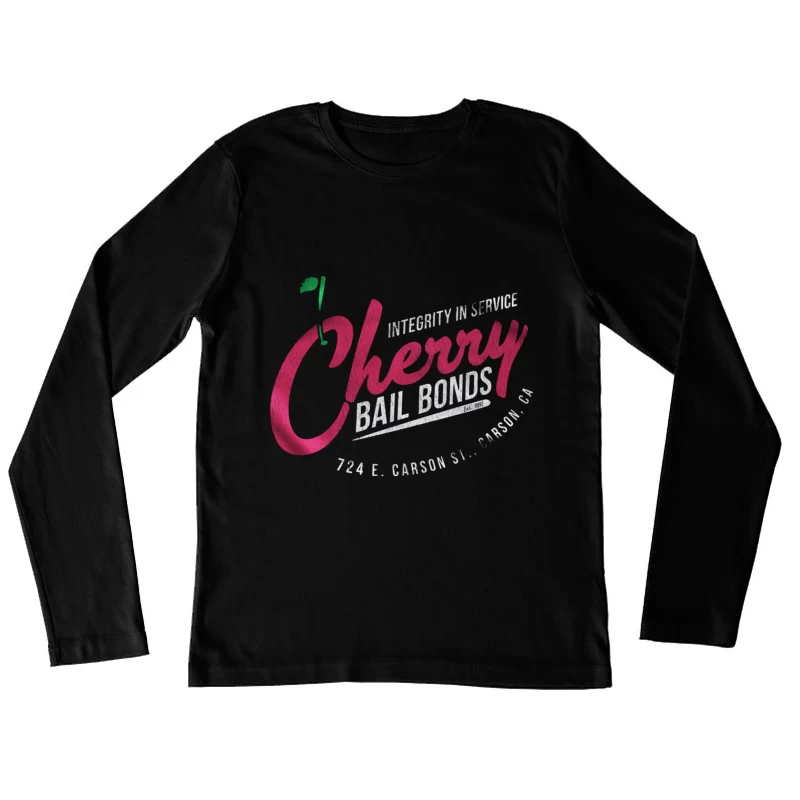 Cherry Bailbonds Retro Female Long Sleeve T-Shirt
