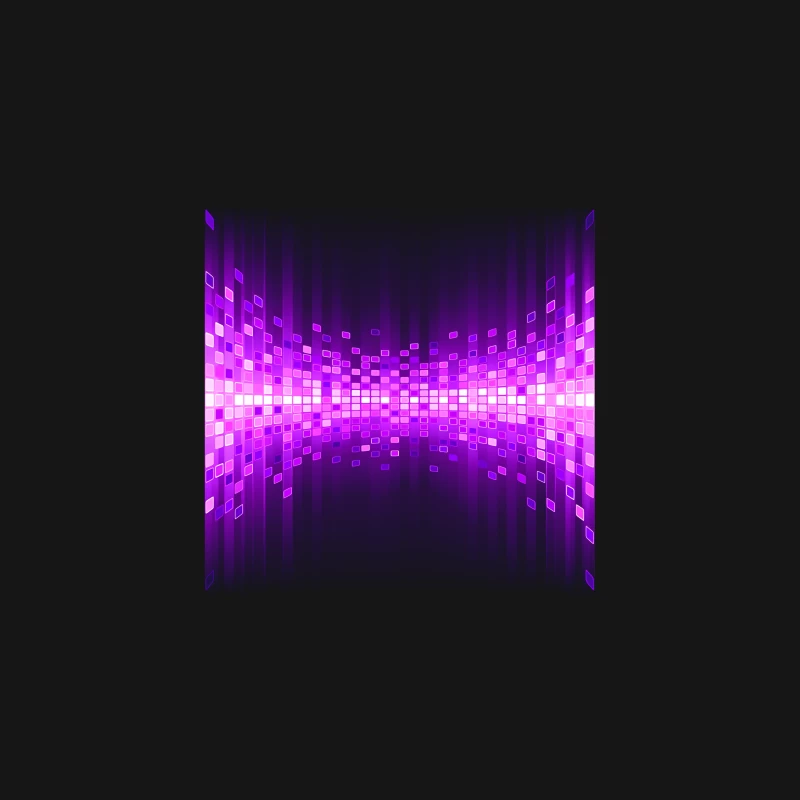 Modern Purple Digital Abstract Geometric Background Desk Mat