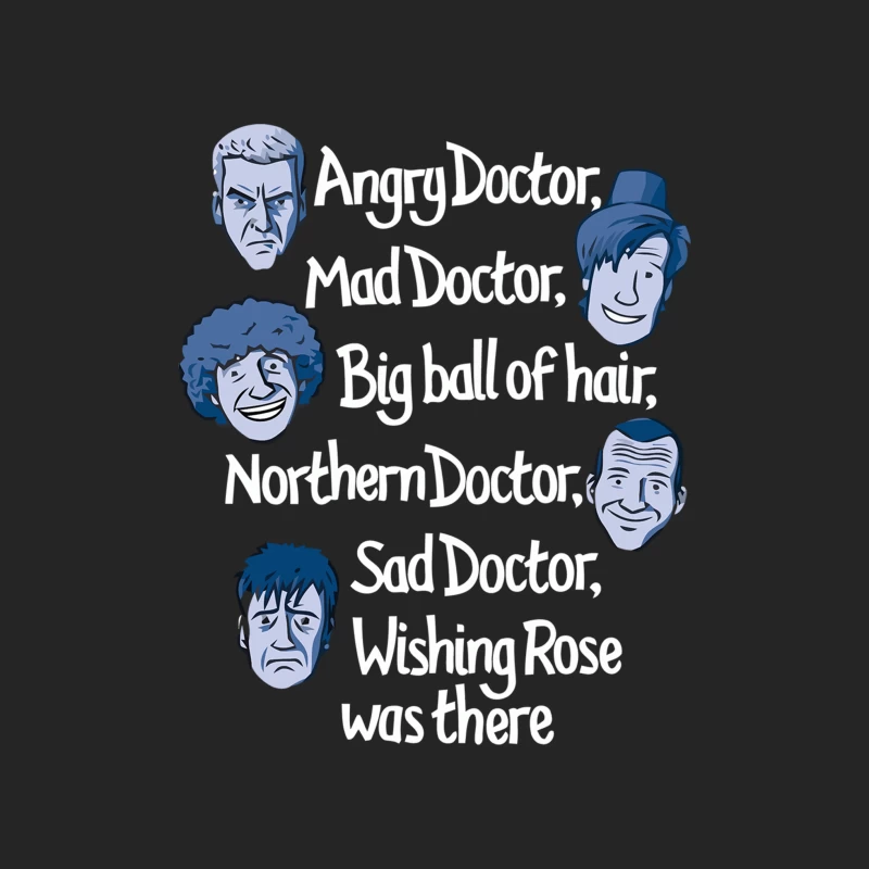 Expressive Cartoon Faces in Blue: A Character Design Showcase Female Pullover Sweatshirt