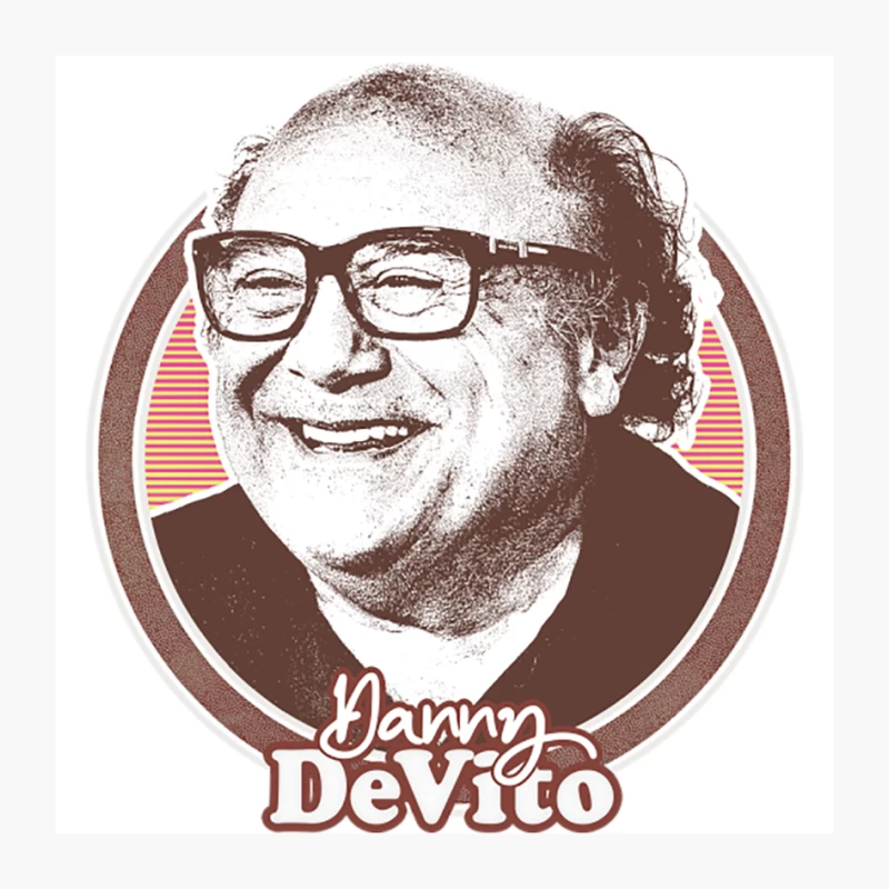 Danny DeVito  Retro Fan Art Design Pin