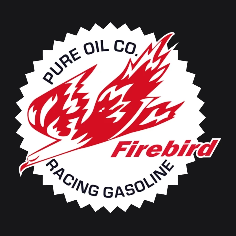 Vintage Pure Oil Company Firebird Racing Gasoline Logo Female Pullover Hoodie