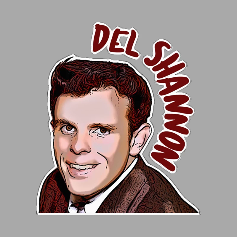 Del Shannon Retro Styled Tribute Artwork Male Pullover Hoodie