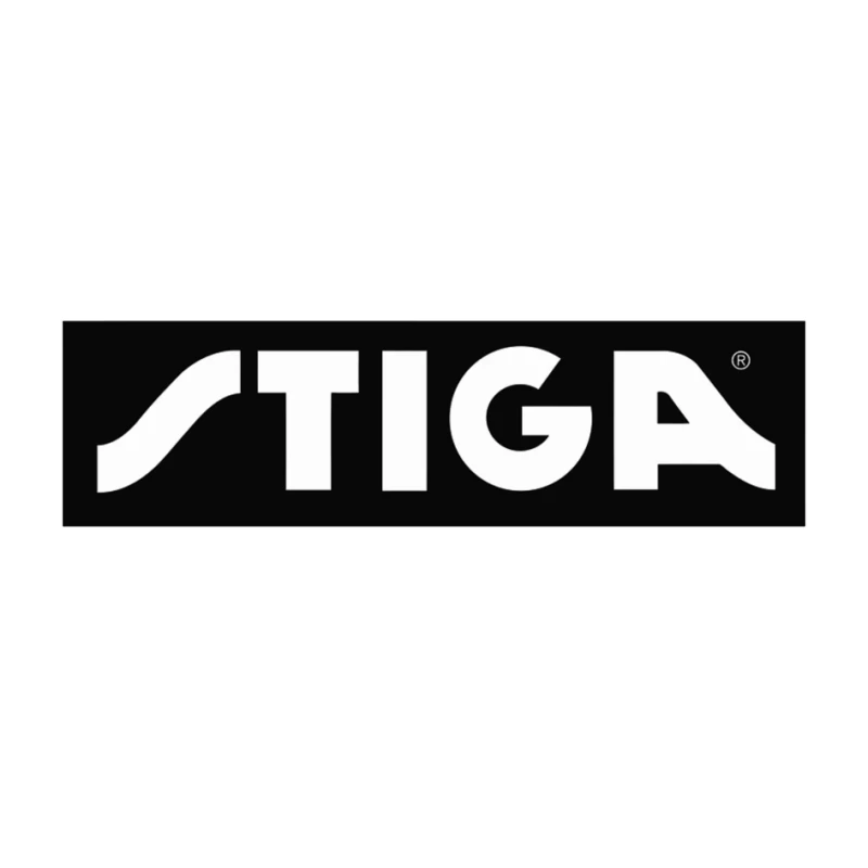 STIGA Sports Equipment Brand Logo in Black and White Pin