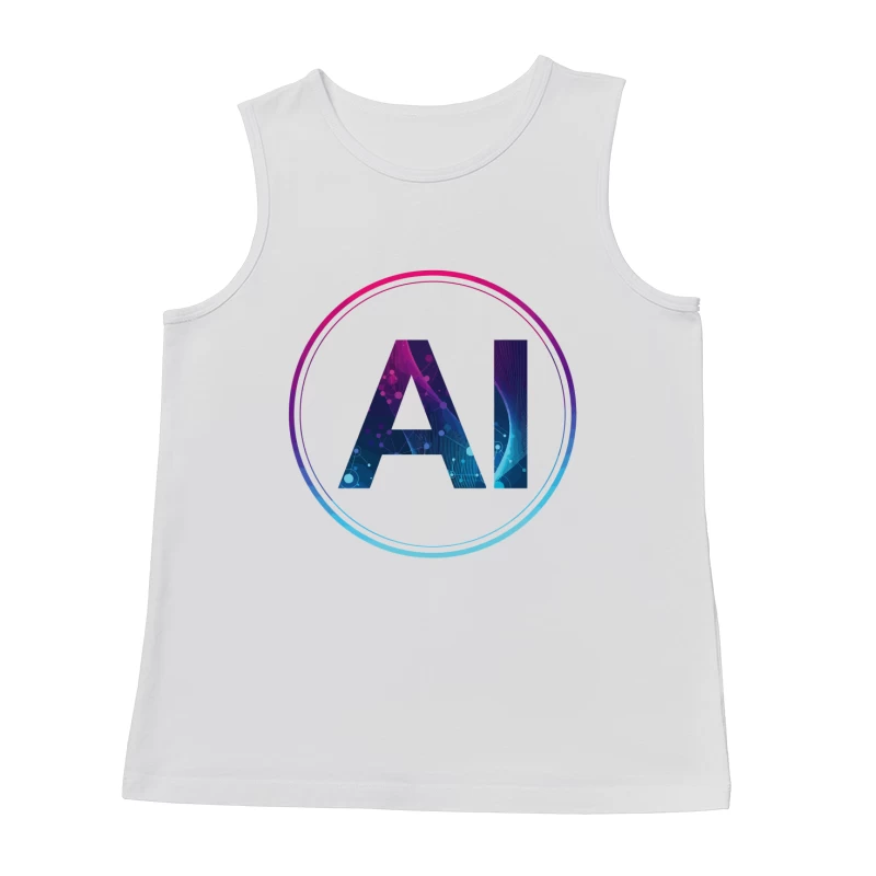 Futuristic AI Network – A Vision of Digital Innovation Male Tank Top