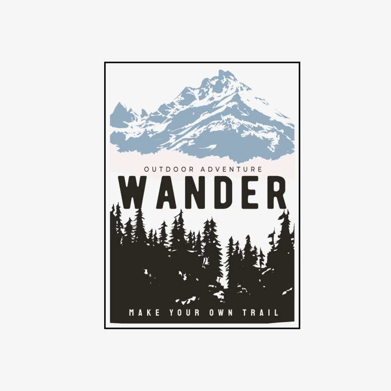Outdoor Abenteuer: Berge und Wälder Herren Langarm T-Shirt