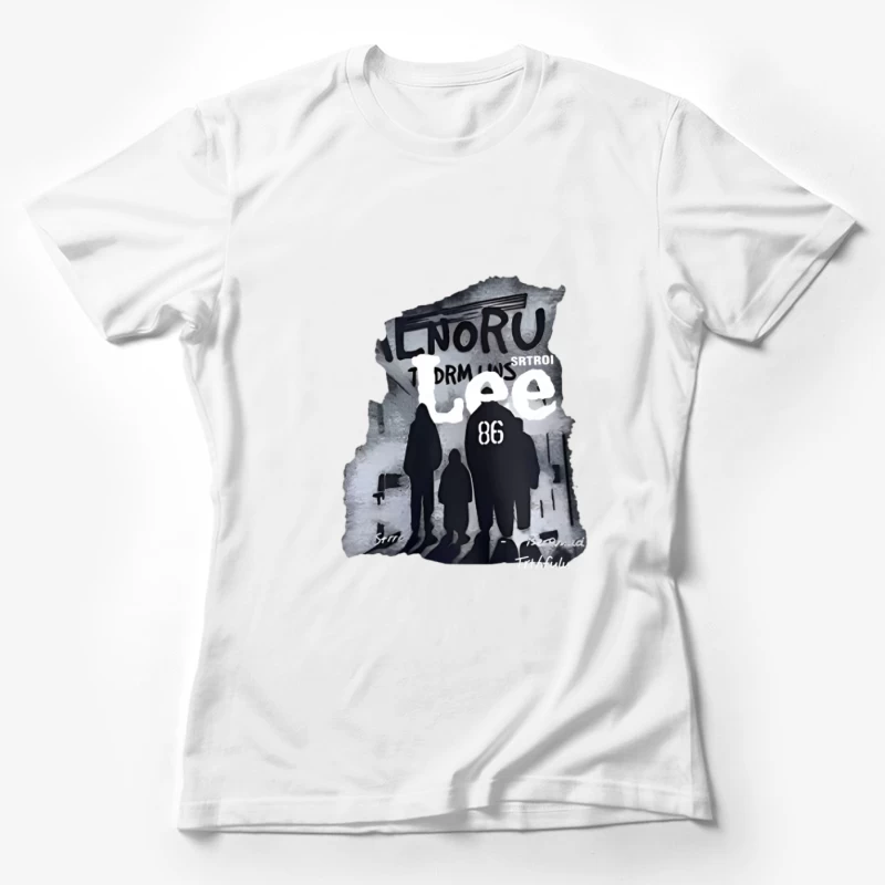 Familie Silhouette Kunstwerk Damen T-Shirt