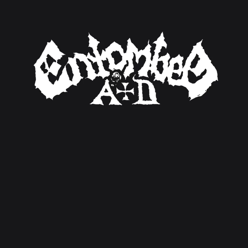 Entombed White Logo Male Pullover Hoodie