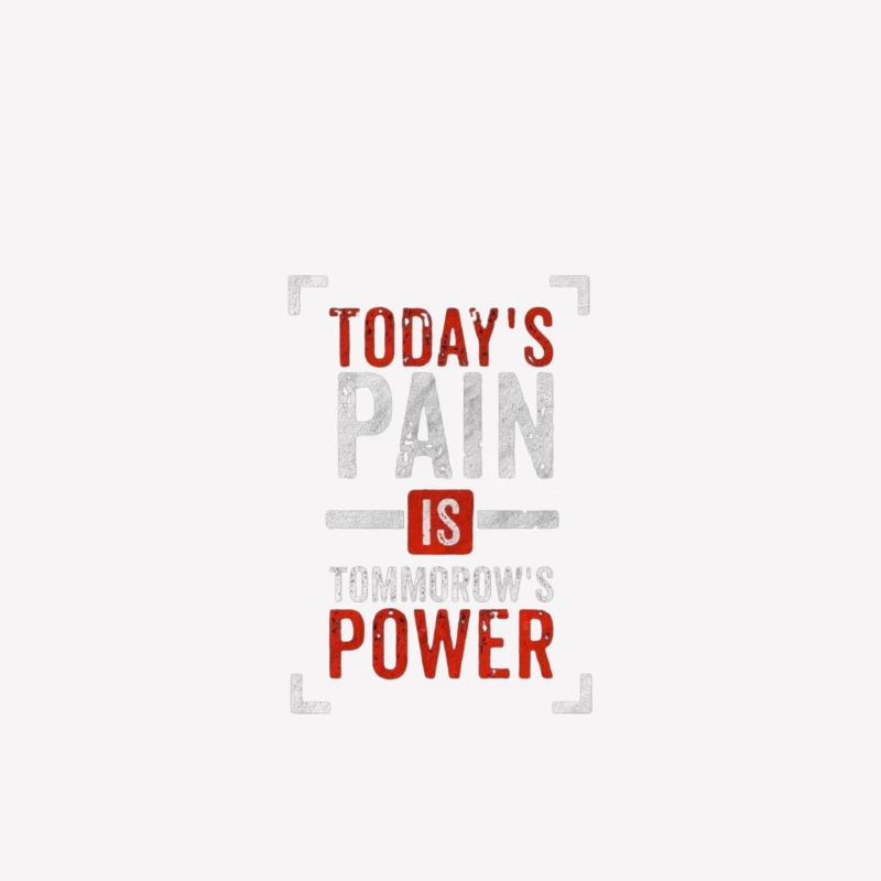 Inspirational Quote on Pain and Power Male T-Shirt