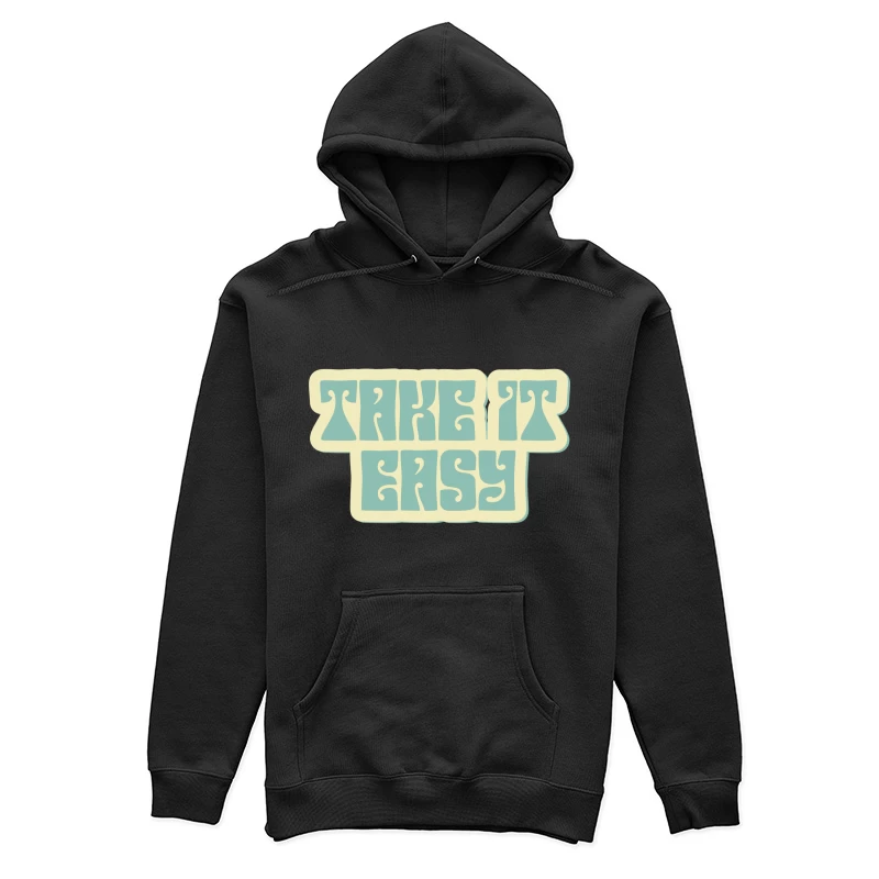 Entspannt bleiben mit Retro-Schriftzug Damen Pullover Hoodie