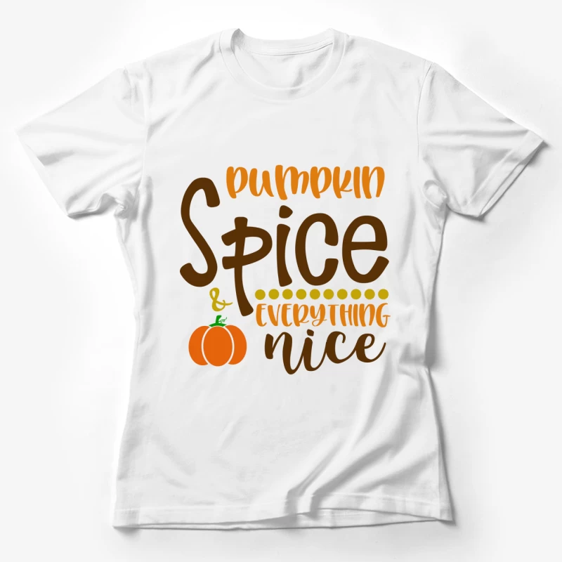 Design automnal avec épice de citrouille Femme T-Shirt