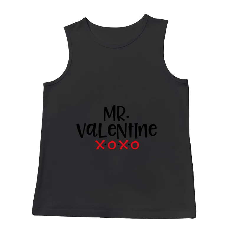 Design de Mr Valentine avec XO rouge Homme Débardeur