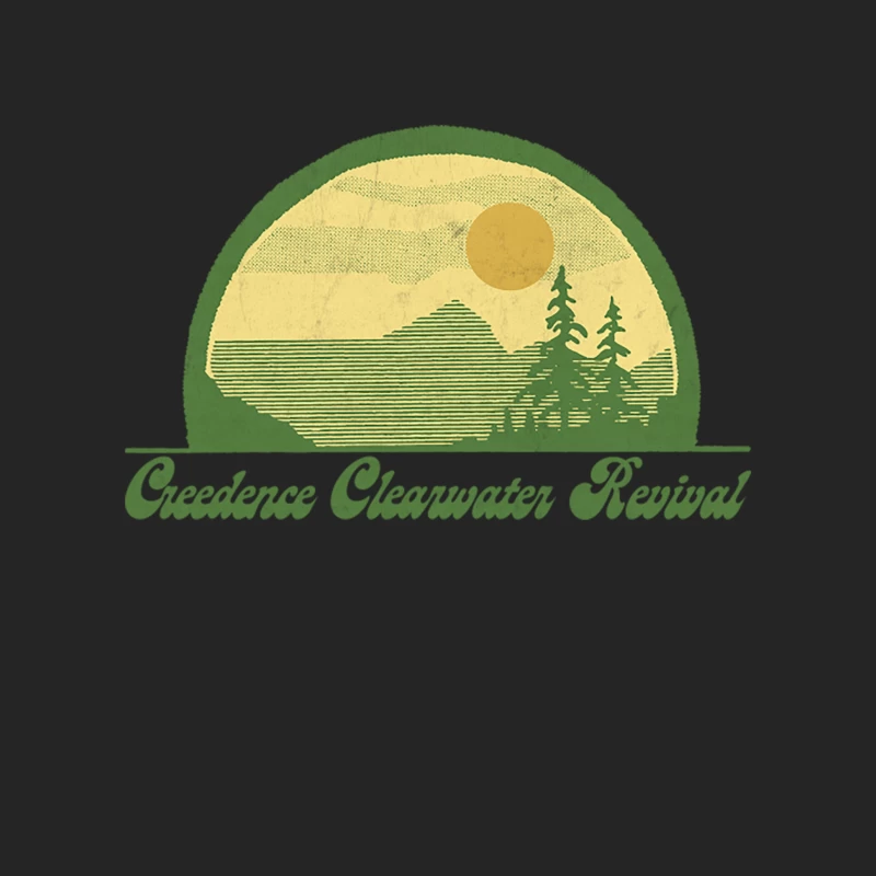 Creedence Clearwater Revival  Retro Style Sunset Design Female Pullover Sweatshirt