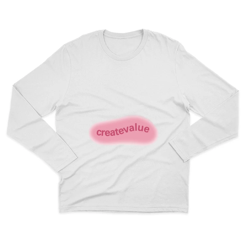 Forma rosa con scritta Create Value Maglietta maniche lunghe Uomo