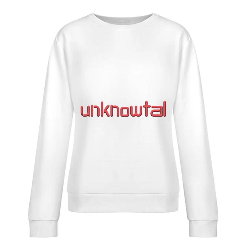 Roten Text im 3D-Stil Damen Pullover Sweatshirt