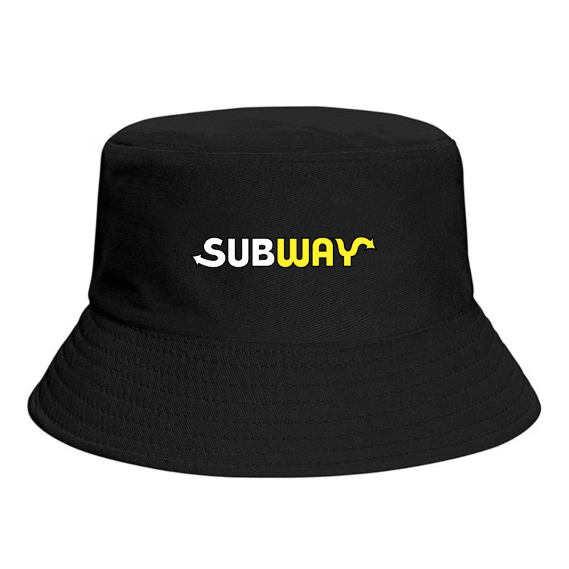 Subway Restaurant Chain Logo Design Bucket Hat