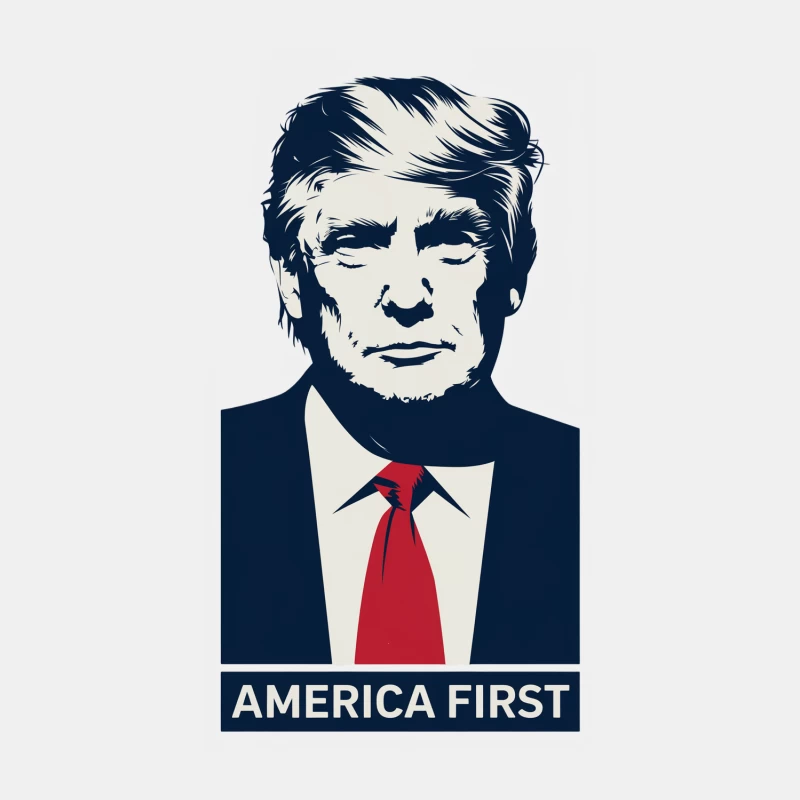 High Contrast American Political Campaign Poster With Patriotic Theme Male Tank Top