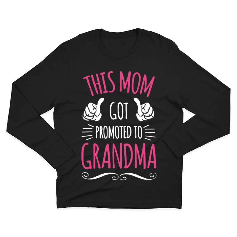 Promotion de Maman à Grand-mère Homme Manches Longues T-Shirt