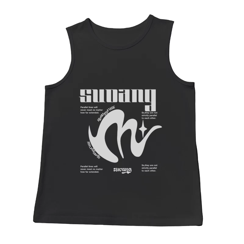 Abstrakte Typografie und Geometrie Herren Tanktops