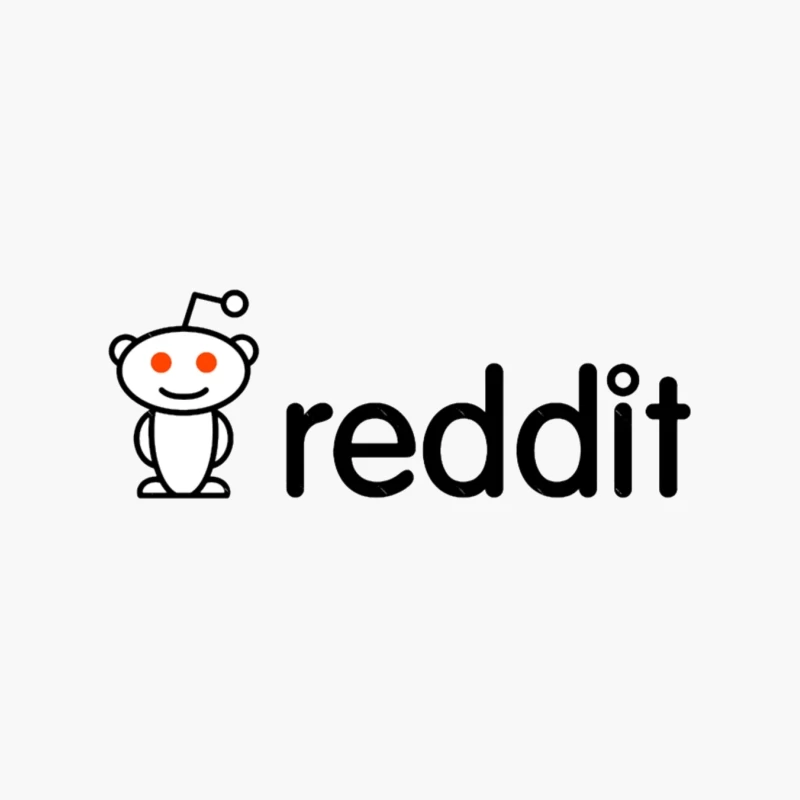 Reddit Logo with Snoo Mascot Cotton Tote Bag