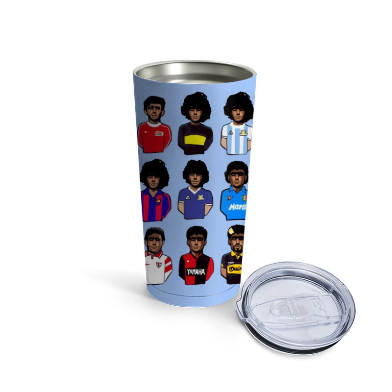 Retro Football Legends - THE MARADONAS Travel Mug