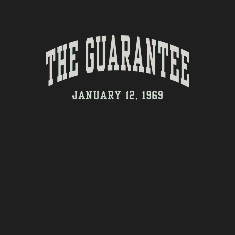 The Guarantee - Vintage Typography from January 12, 1969 Male Tank Top