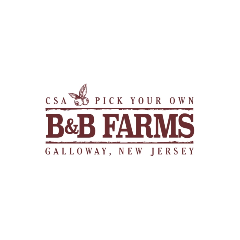 B&B Farms Logo Pin